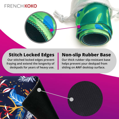 Desk Mat Large Desk Pad Large Mouse Pad Cute Desk Accessories Cute Pink Home Office Essentials XL Desk Mat Desk Pad for Keyboard Mouse on Top of Desks Computer Flowers Floral