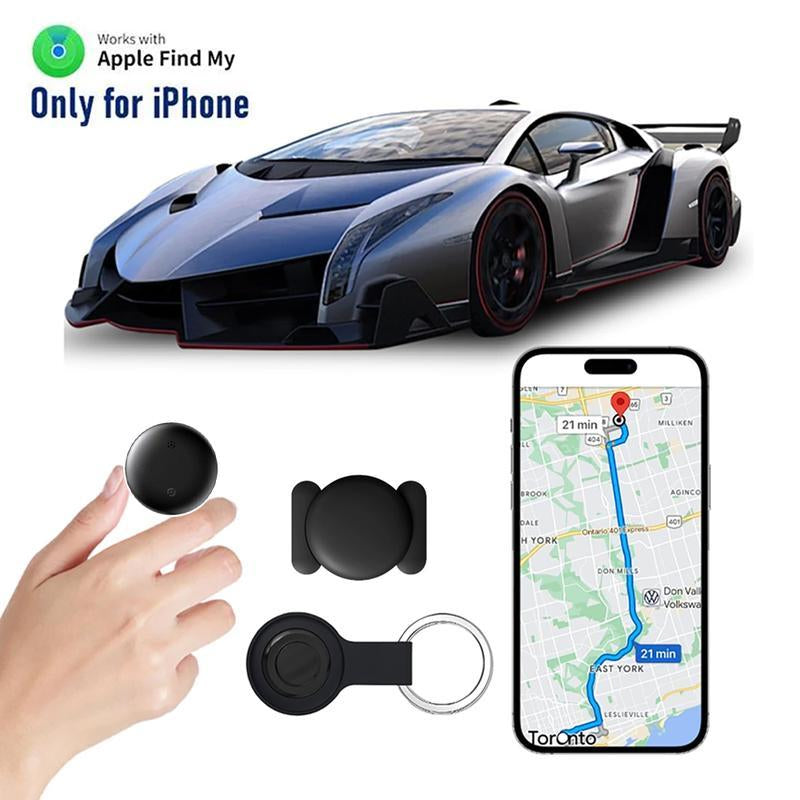 GPS Tracker for Car,Mini Trackers Device with Weatherproof Magnetic Case-No Monthly Fee-Best Hidden GPS Trackers,Anti-Lost Device,Works with Apple Find My (Ios Only) Wireless Anti-Lost Locator Tags Finder